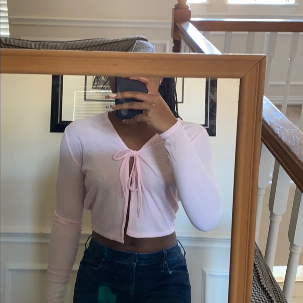 Light pink top
